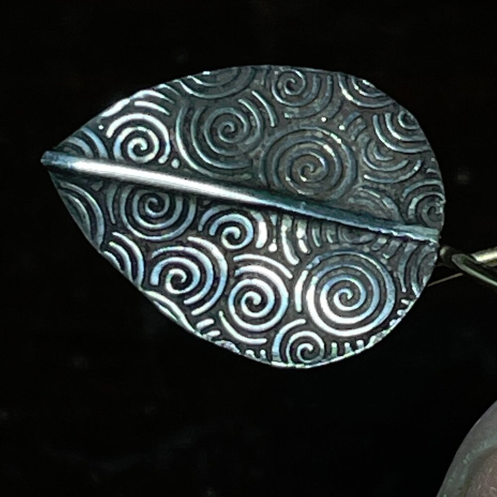 Hand Made Gold Cake Sterling Silver and Gold Ear ring Set
